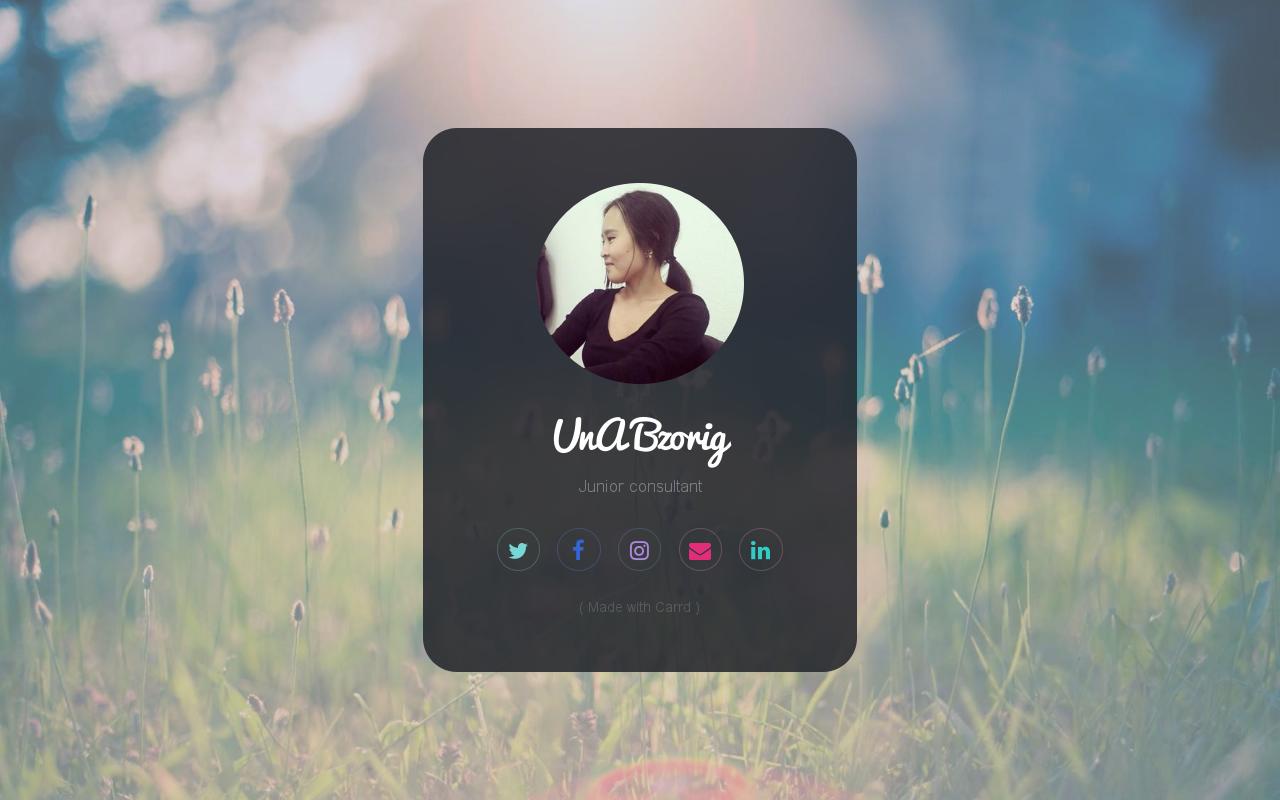 Carrd profile picture for @una